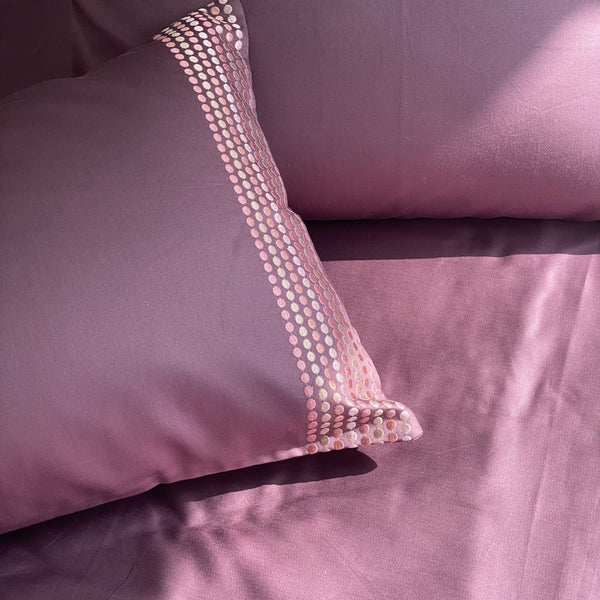 Sadyaska Dots Mauve Dreams 1 Pcs Bedsheet