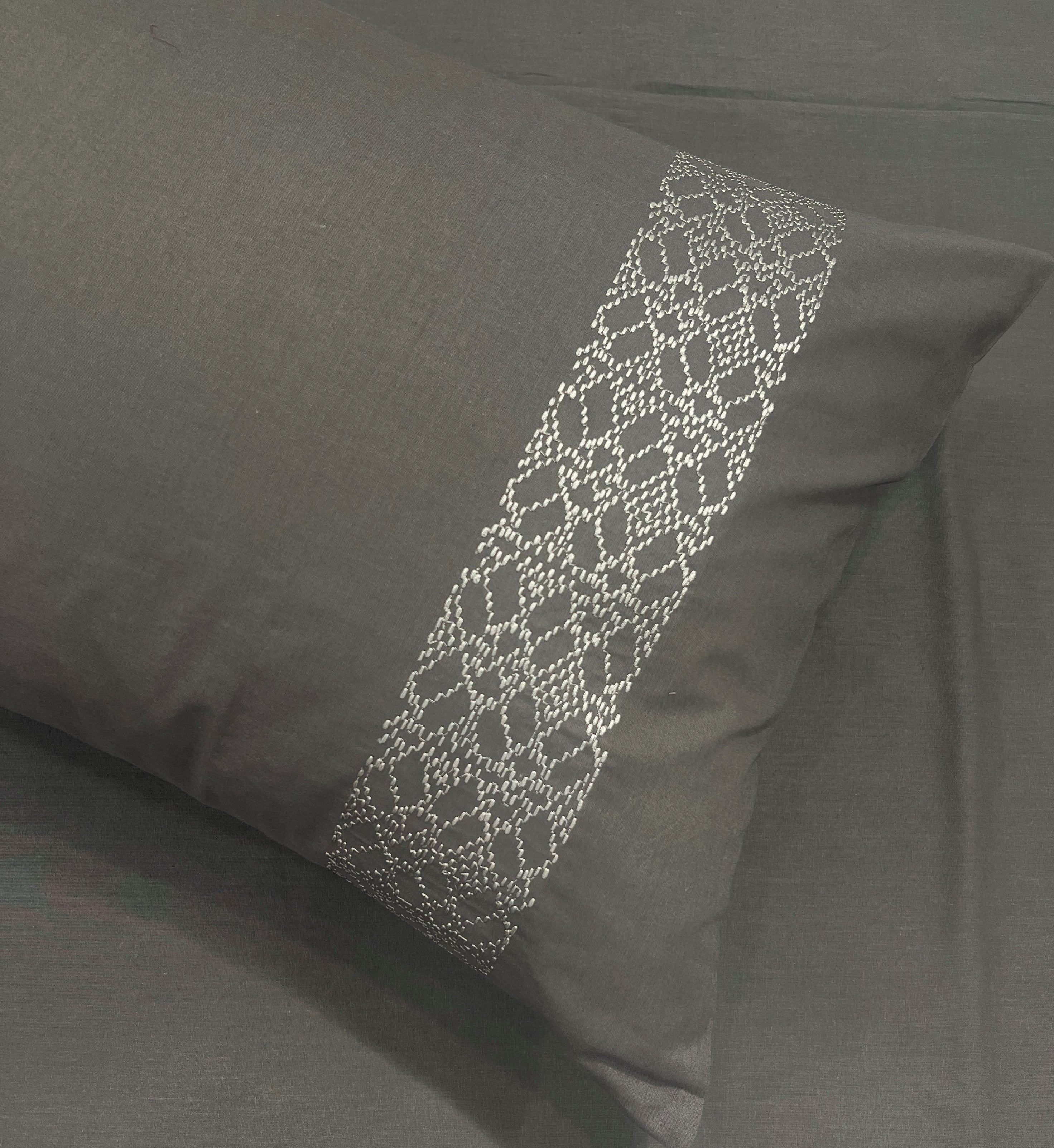 Sadyaska Gemstone Dark Grey Cotton set 1 Pcs Bedsheet