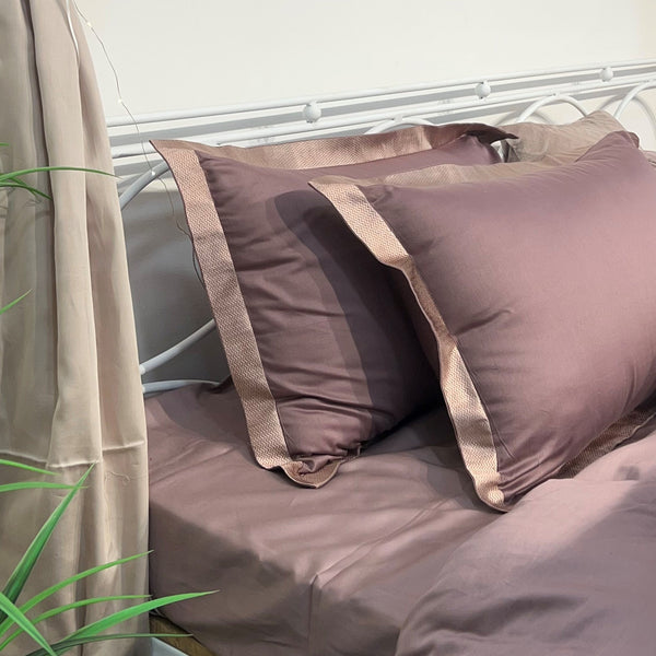 Sadyaska Herringbone Old Rose Legacy 1 Pcs Bedsheet