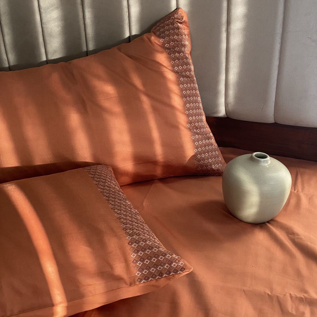 Sadyaska Jewel Rust Dreams 1 Pcs Bedsheet