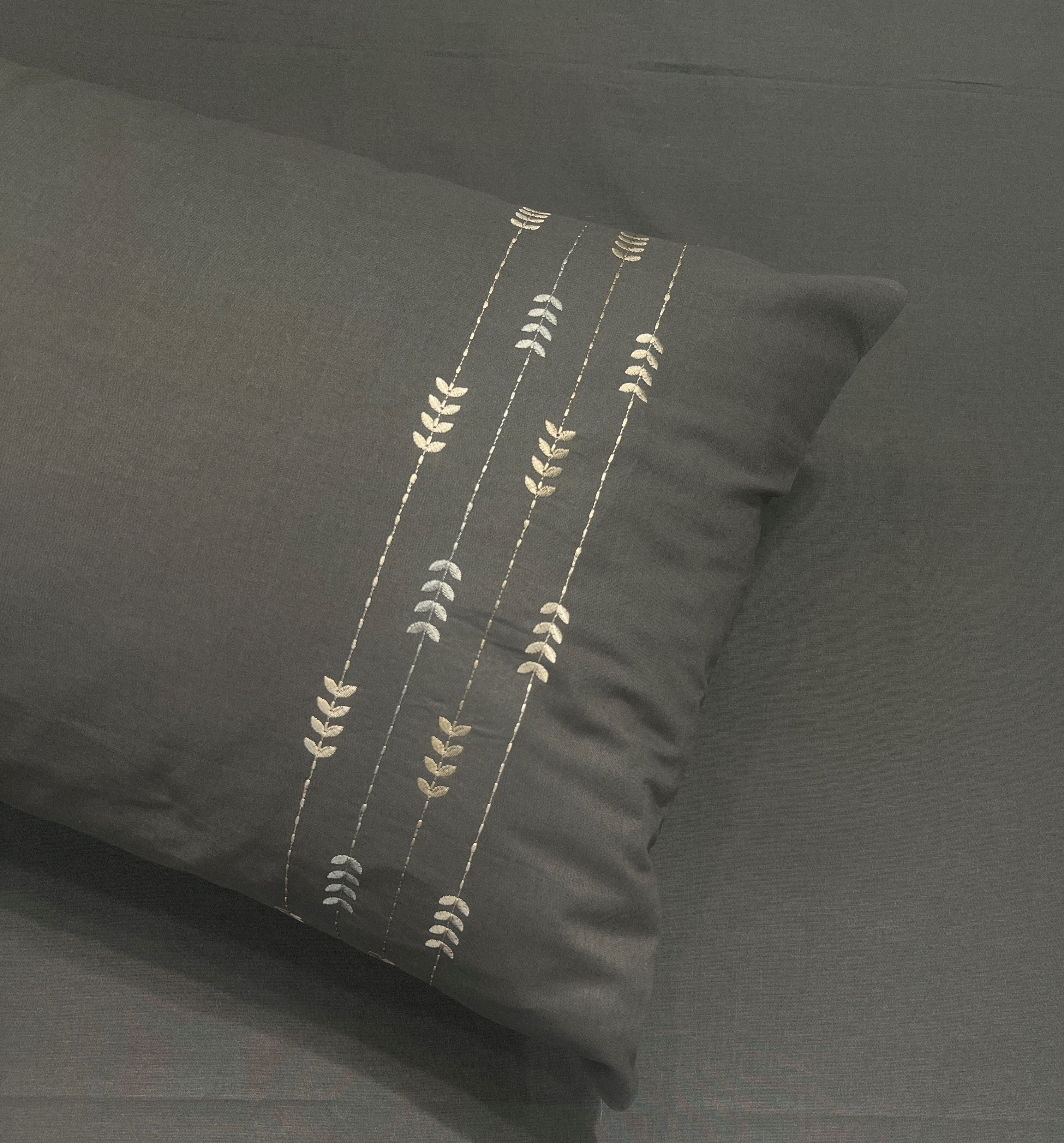 Sadyaska Petal Dark Grey Cotton set 1 Pcs Bedsheet