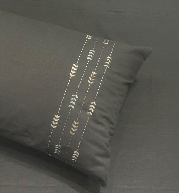 Sadyaska Petal Dark Grey Cotton set 1 Pcs Bedsheet