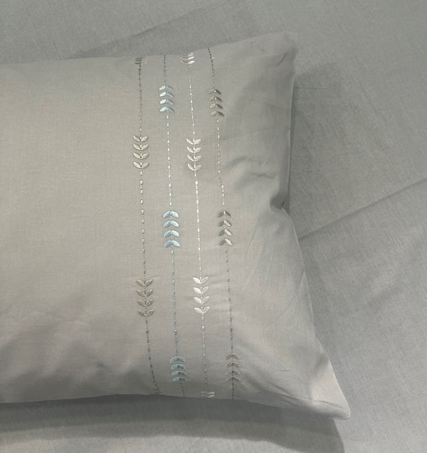 Sadyaska Petal Grey Cotton set 1 Pcs Bedsheet
