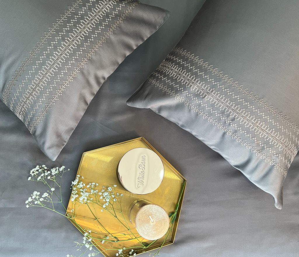 Sadyaska Pristine Elephant Grey Dreams 1 Pcs Bedsheet