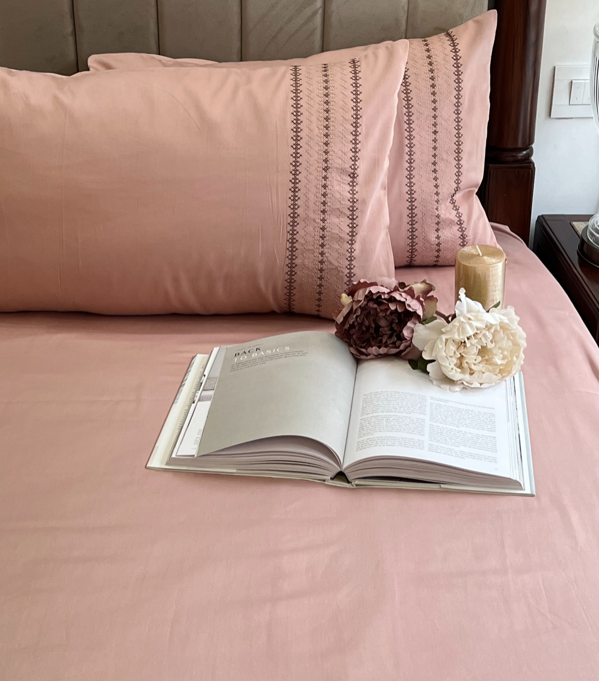 Sadyaska Pristine Rose Dreams 1 Pcs Bedsheet