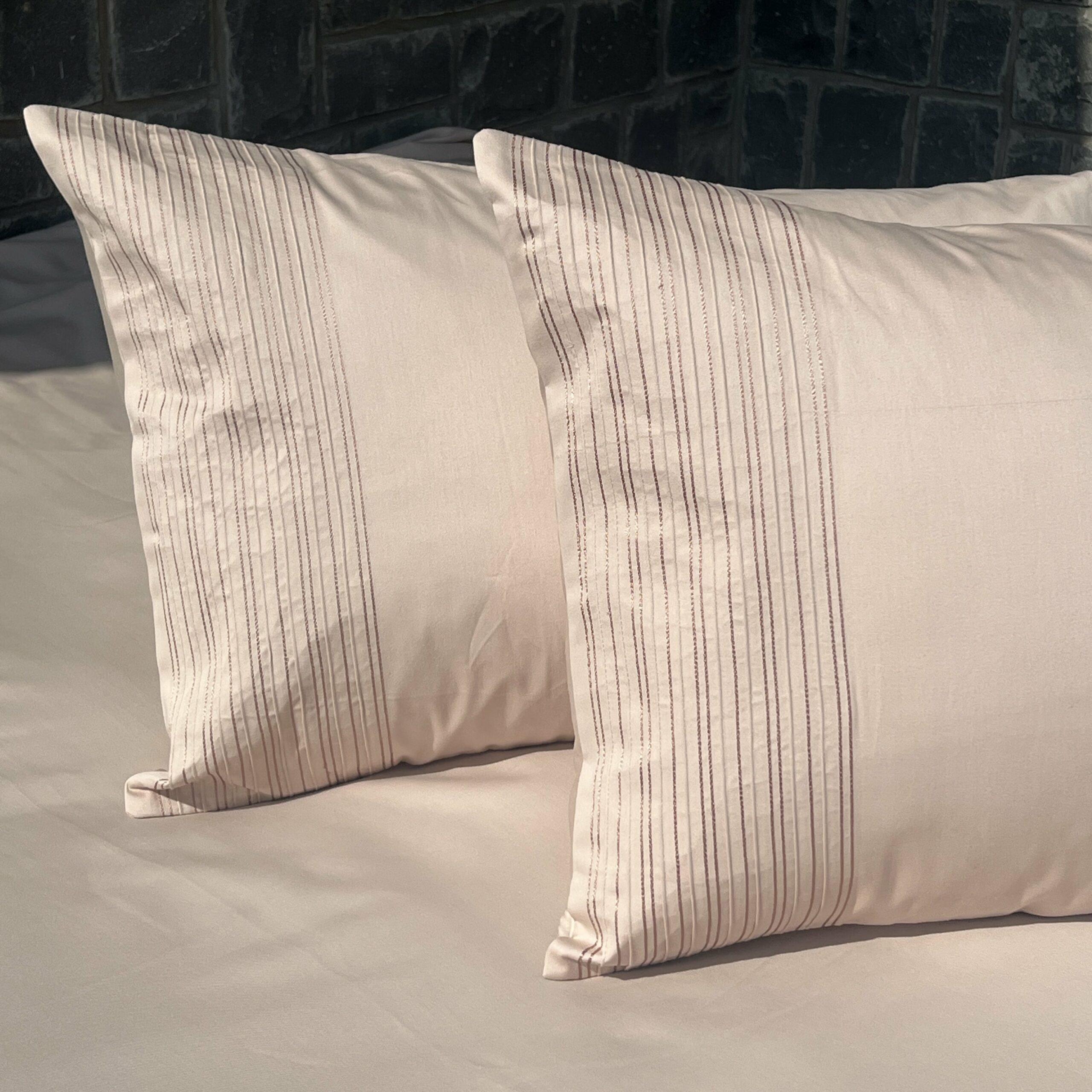 Sadyaska Pinstripe Buff Set 1 Pcs Bedsheet