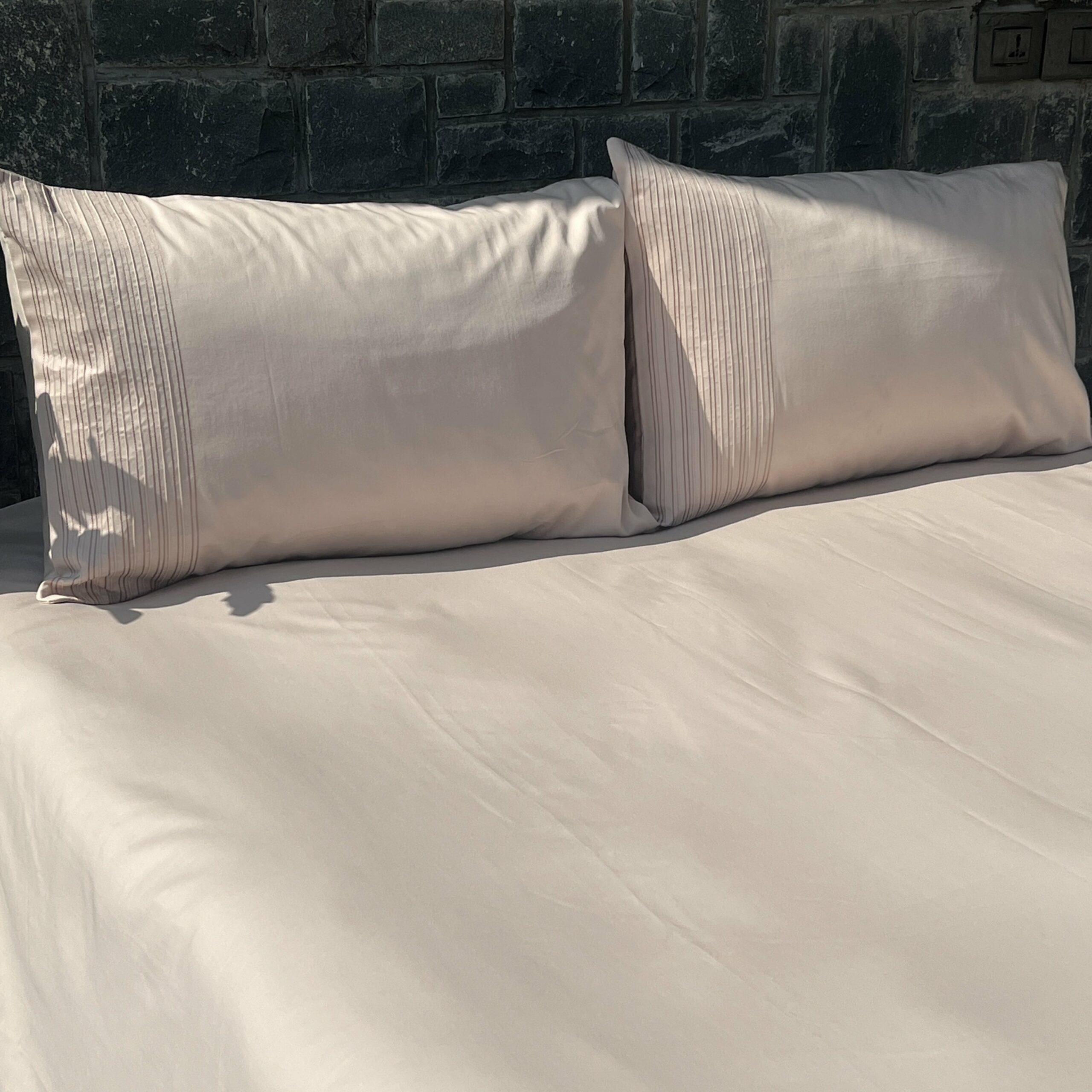Sadyaska Pinstripe Buff Set 1 Pcs Bedsheet