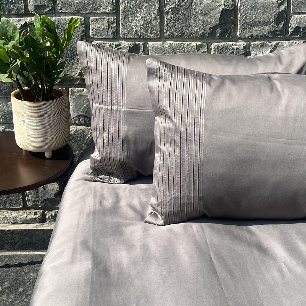 Sadyaska Pinstripe Elephant Grey Set 1 Pcs Bedsheet