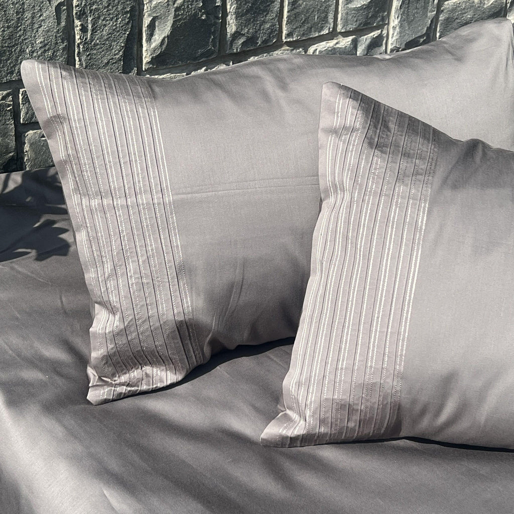 Sadyaska Pinstripe Elephant Grey Set 1 Pcs Bedsheet