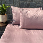 Sadyaska Pinstripe Old Rose Set 1 Pcs Bedsheet