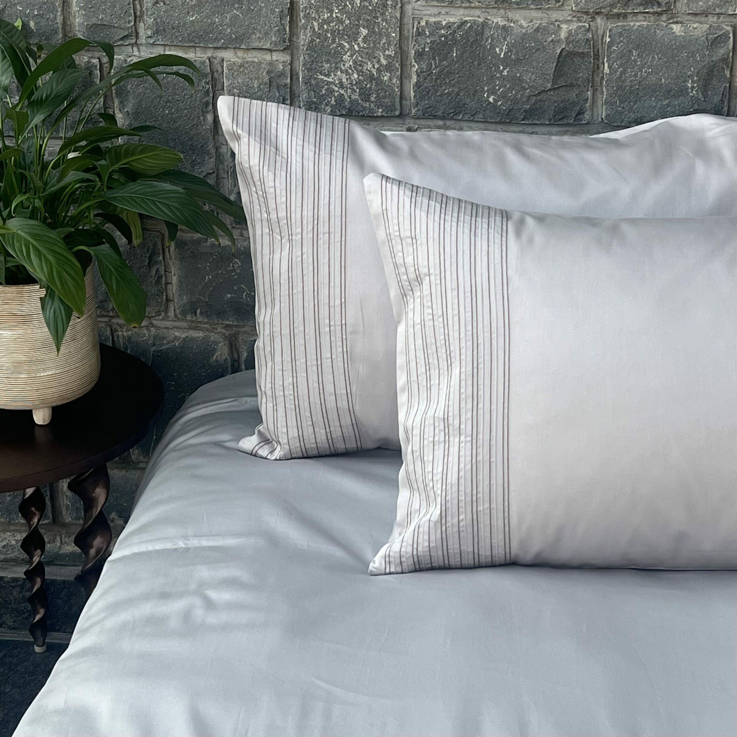 Sadyaska Pinstripe Pearl Grey Set 1 Pcs Bedsheet