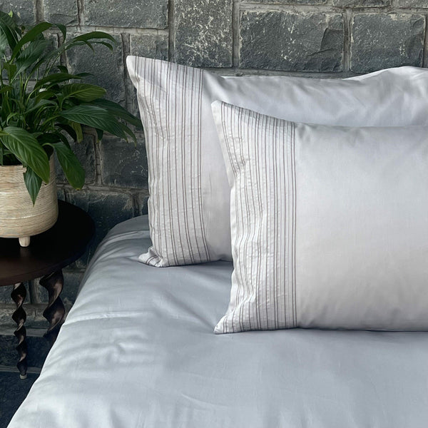 Sadyaska Pinstripe Pearl Grey Set 1 Pcs Bedsheet