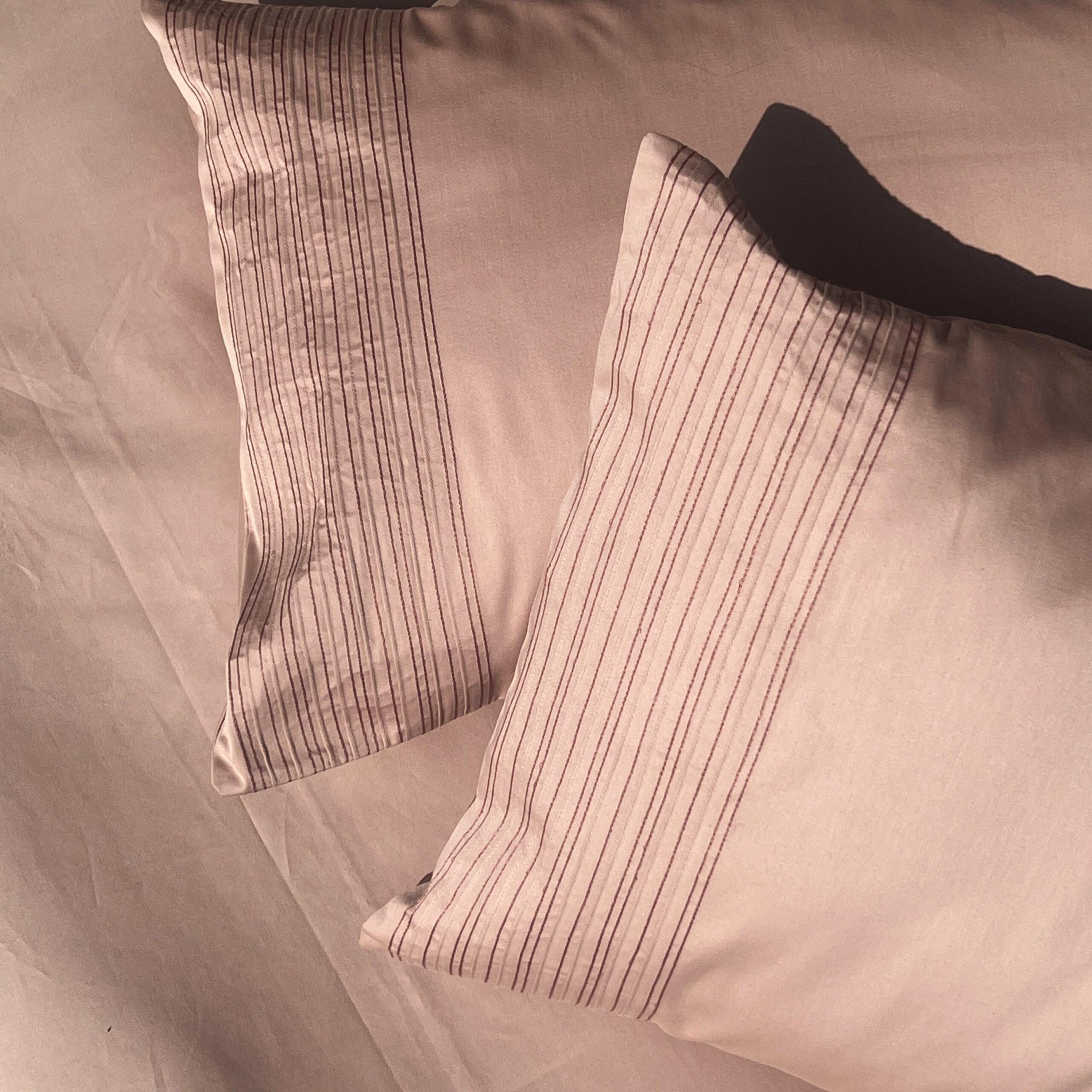 Sadyaska Pinstripe Rose Set 1 Pcs Bedsheet