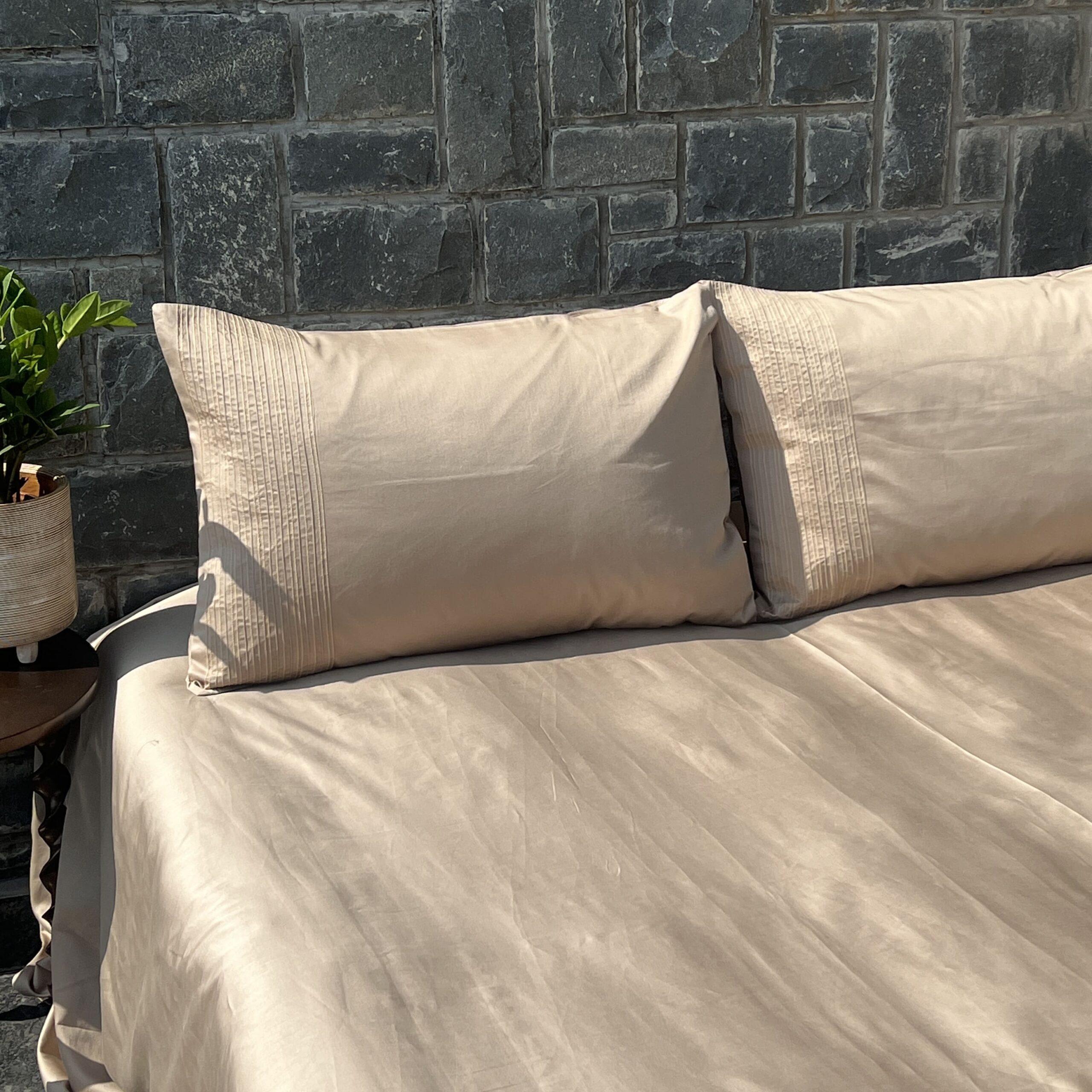 Sadyaska Pinstripe Sand Set 1 Pcs Bedsheet