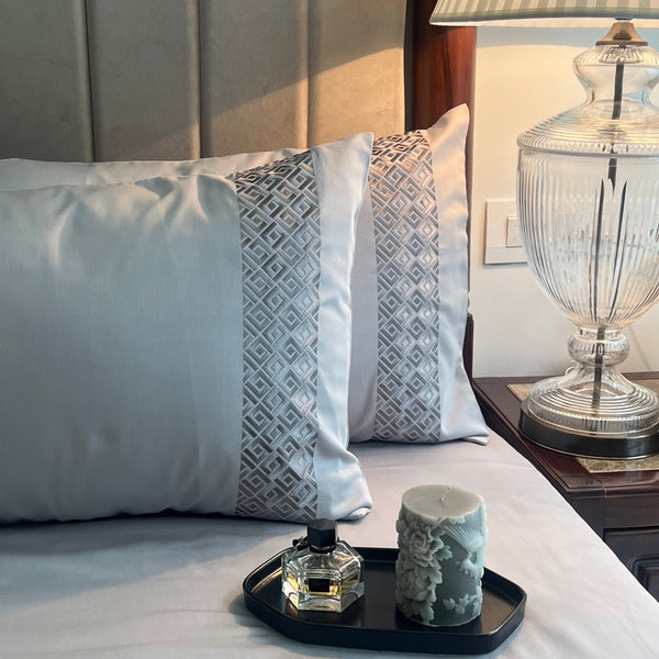 Sadyaska Squarish Pearl Grey Dreams 1 Pcs Bedsheet