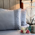 Sadyaska Squarish Smoke Blue Dreams 1 Pcs Bedsheet