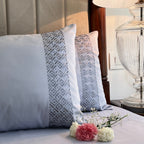 Sadyaska Squarish Smoke Blue Dreams 1 Pcs Bedsheet