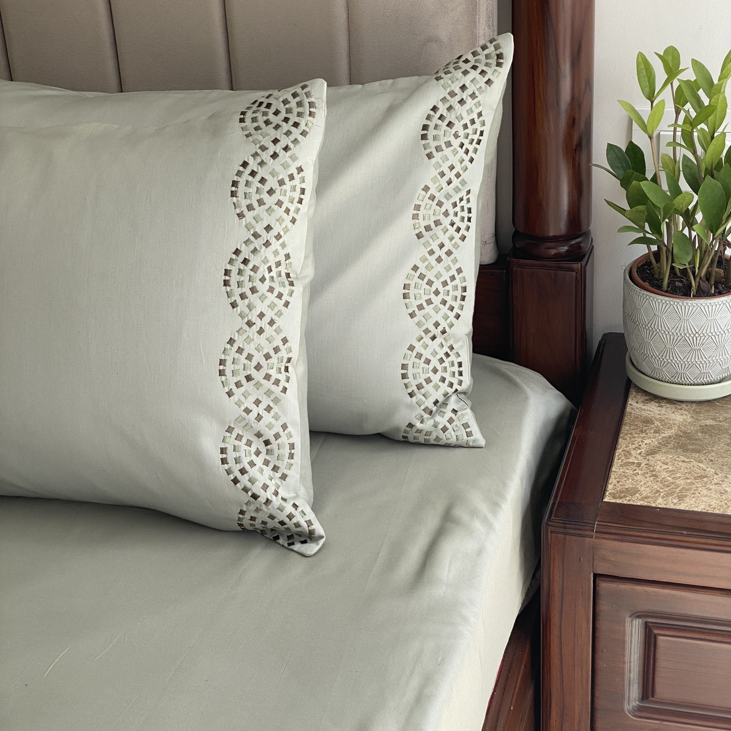 Sadyaska Twirl Sage Green Dreams 1 Pcs Bedsheet