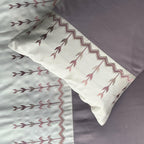 Sadyaska Aero Buff and Old Rose Embroidered Set 1 Pcs Bedsheet