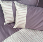 Sadyaska Speckle Old Rose and Buff Embroidered Set 1 Pcs Bedsheet