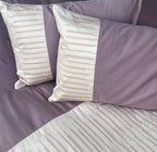 Sadyaska Speckle Buff and Old Rose Cotton Embroidered s (Set of 02) 1 Pcs Pillow Cover