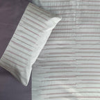 Sadyaska Speckle Old Rose and Buff Embroidered Set 1 Pcs Bedsheet