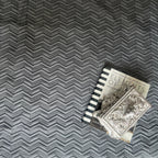Sadyaska Dark Grey Donna Cotton Reversible 1 Pcs Bedspread