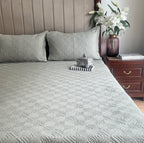 Sadyaska Sage Green Oasis Cotton Reversible 1 Pcs Bedspread