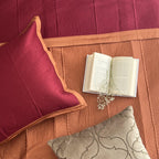 Sadyaska Maroon and Rust Rosette Cotton Trousseau Set 13 Pcs Product