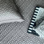 Sadyaska Olive Grey Tulum Cotton Reversible 1 Pcs Bedspread