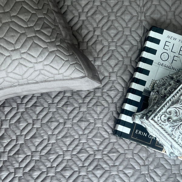 Sadyaska Olive Grey Tulum Cotton Reversible 1 Pcs Bedspread