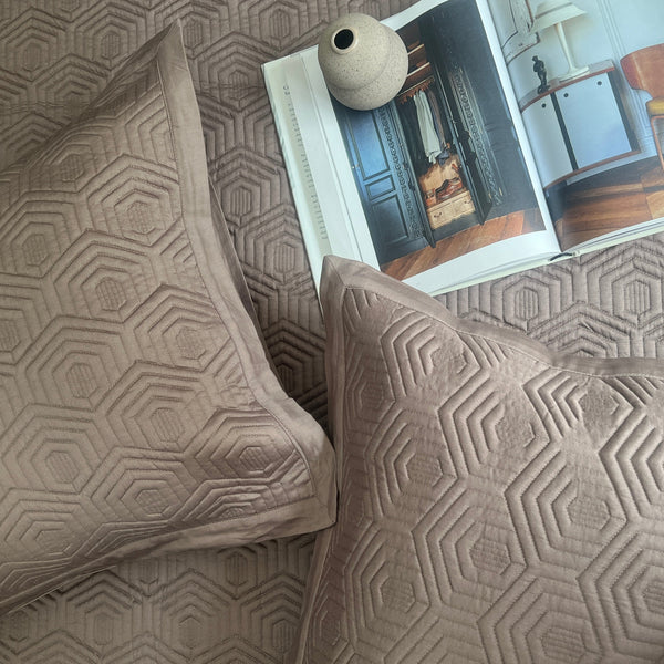 Sadyaska Taupe Zephyr Cotton Reversible 1 Pcs Bedspread