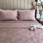 Sadyaska Bonito Onion Pink Velvet 1 Pcs Bedspread