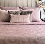 Sadyaska Bonito Onion Pink Velvet 1 Pcs Bedspread