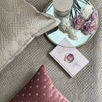 Sadyaska Lindo Champagne Gold Velvet 1 Pcs Bedspread