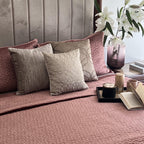 Sadyaska Nouveau Blush Velvet 1 Pcs Bedspread