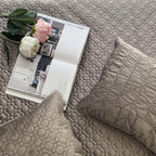 Sadyaska Oriental Silver Velvet 1 Pcs Bedspread