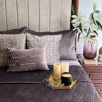 Sadyaska Ridge Mousse Velvet 1 Pcs Bedspread