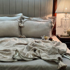 Sadyaska Meraki Beige Woven 1 Pcs Bedspread