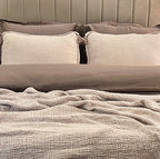 Sadyaska Meraki Buff Woven 1 Pcs Bedspread