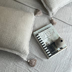 Sadyaska Meraki Greige Woven 1 Pcs Bedspread