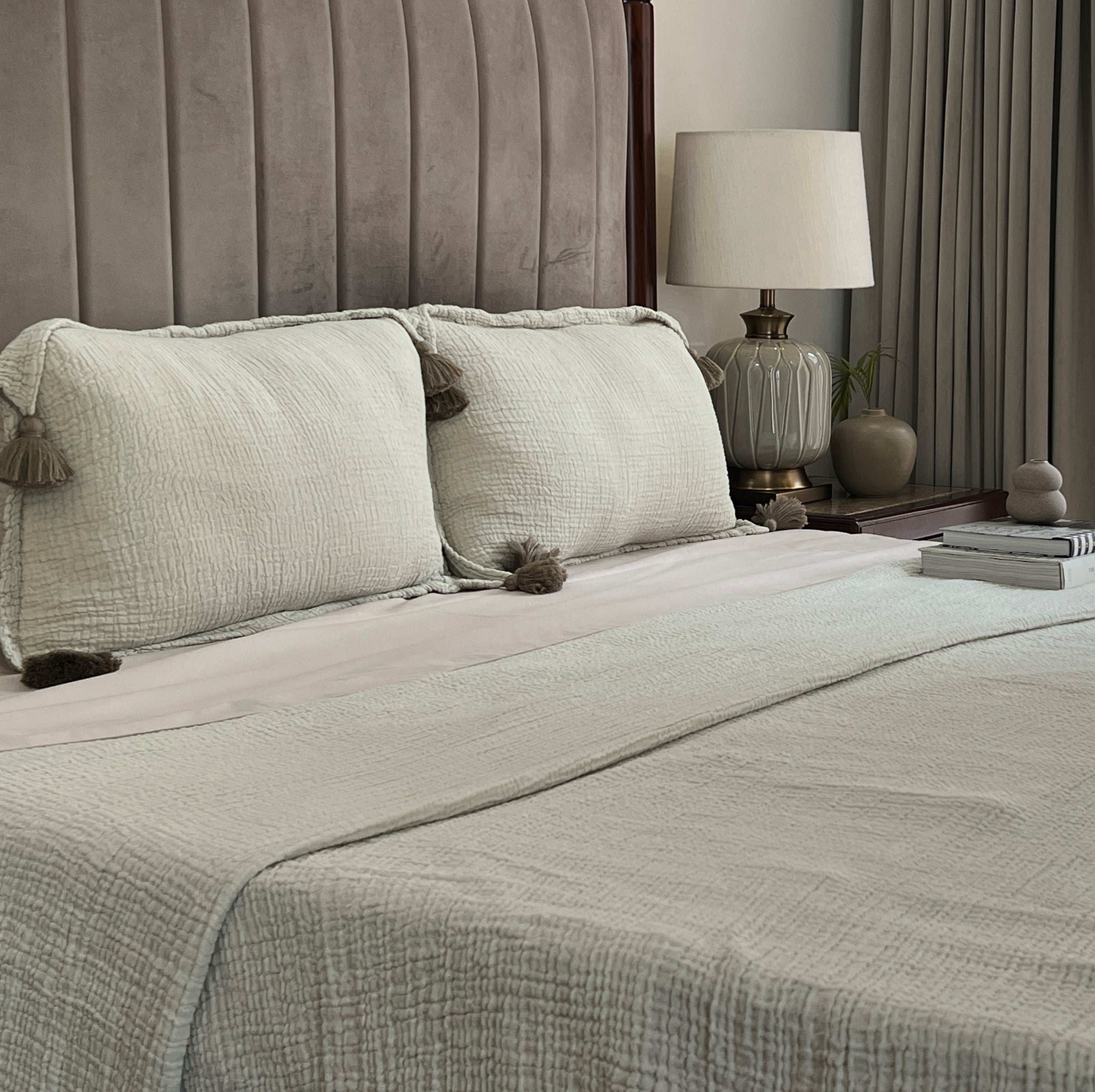 Sadyaska Meraki Sage Woven 1 Pcs Bedspread