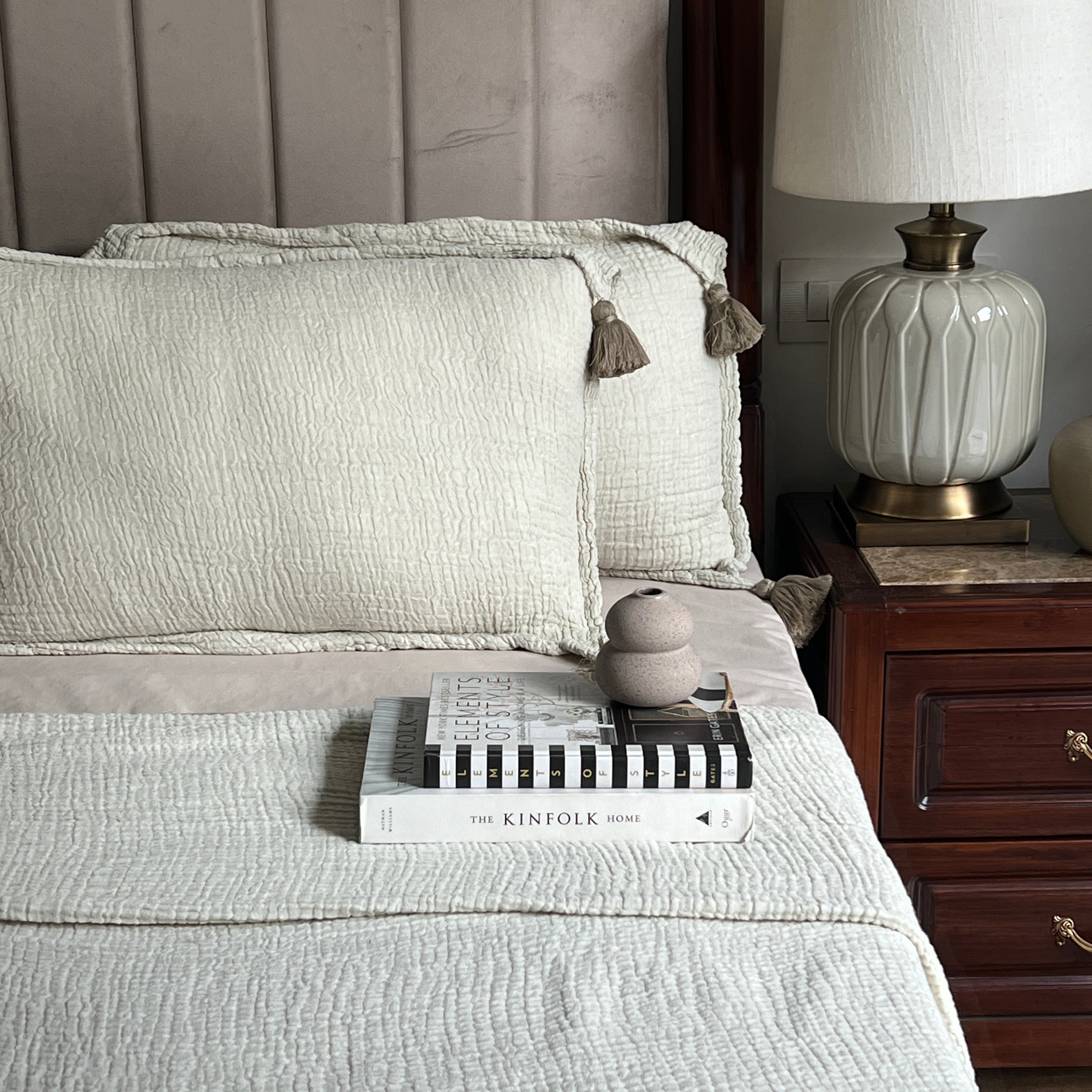 Sadyaska Meraki Sage Woven 1 Pcs Bedspread