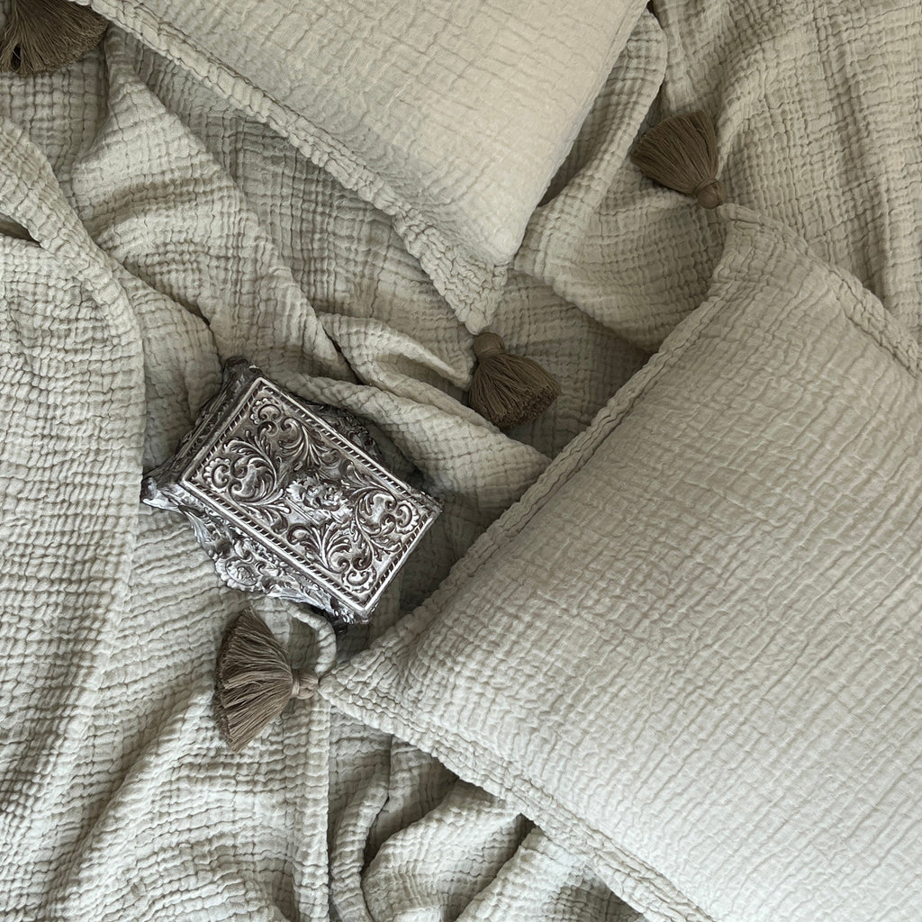 Sadyaska Meraki Sage Woven 1 Pcs Bedspread
