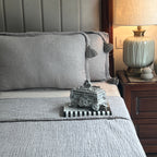 Sadyaska Meraki Slate Woven 1 Pcs Bedspread