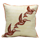 Sadyaska Rico White Silk Dupion 16X16(Inch) 1 Pcs Cushion Cover