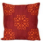 Sadyaska Durable Embroidered Silk Dupion for Garden, Bedroom, Cushion Case 16x16 1 Pcs Cushion Cover