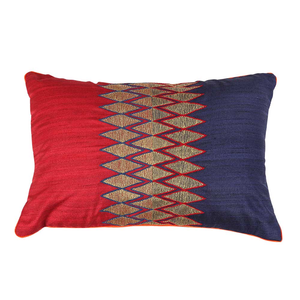 Sadyaska Home Decore Decorative Silk Dupion 12x18(Inch) 1 Pcs Cushion Cover