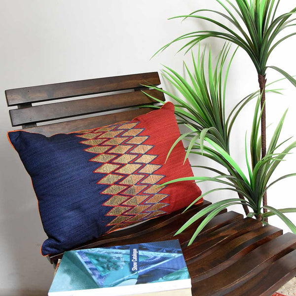 Sadyaska Home Decore Decorative Silk Dupion 12x18(Inch) 1 Pcs Cushion Cover