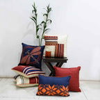 Sadyaska Silk Dupion Embroidered 16x16 Multi Color Cushion Case… 1 Pcs Cushion Cover